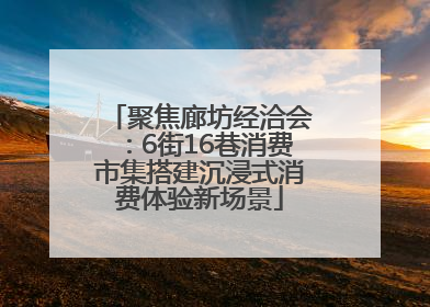 聚焦廊坊经洽会：6街16巷消费市集搭建沉浸式消费体验新场景